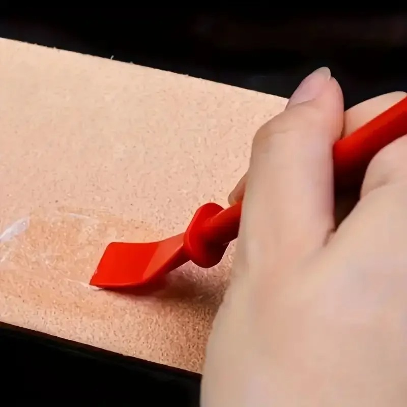 Leatherwork Accessories - ไม้ปาดกาว, ไม้ปาดกาวโพลีโพรพิลีน, ไม้ปาดสีสำหรับงานศิลปะ DIY งานฝีมือหนัง