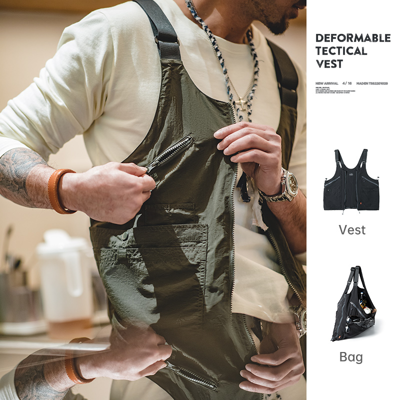 Leather Work Vest - Maden 2023เสื้อโค้ทกระเป๋าสะพายข้างขนาดใหญ่, เสื้อแจ็คเก็ตลำลองสำหรับฤดูร้อนขนาดใหญ่แขนกุดเสื้อกั๊กตกปลาหลายกระเป๋าดีไซน์ใหม่