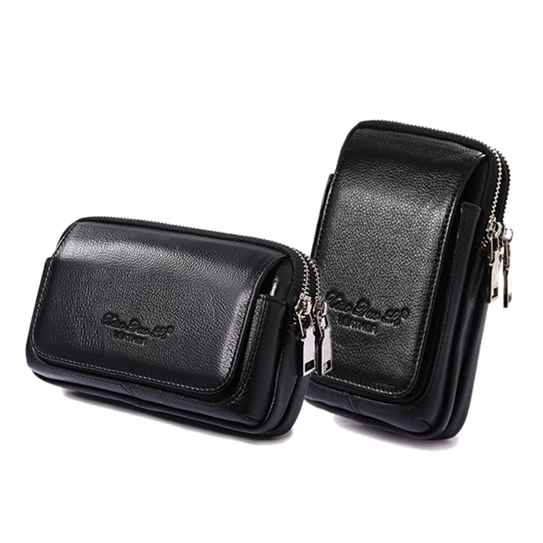 Leatherwork Wallet - ผู้ชายหนังเอว Fanny Pack กระเป๋าเข็มขัดกระเป๋าบุหรี่ ID ผู้ถือบัตรกระเป๋ากระเป๋า
