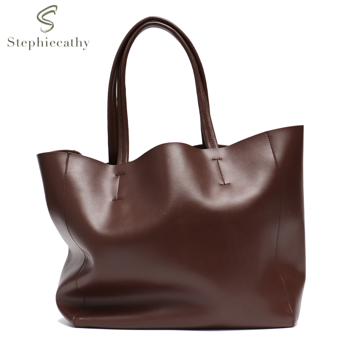 Leather Work Laptop Bag - กระเป๋าถือโท้ทความจุขนาดใหญ่สำหรับแฟชั่นสำหรับผู้หญิงหนังแท้ลำลองทุกวันดีไซน์คลาสสิกทำงานวิทยาลัยช้อปปิ้งแล็ปท็อปกระเป๋าคุณแม่