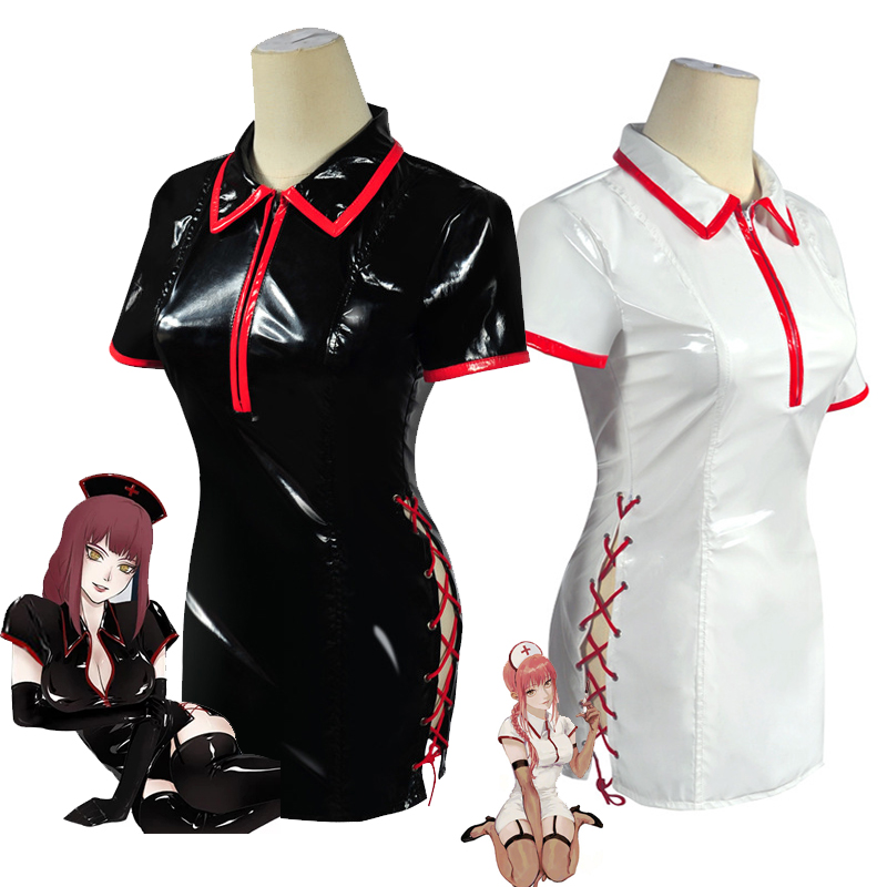 Leather Work Dress - อะนิเมะ Chainsaw Man ชุดคอสเพลย์ผู้หญิง Makima Power