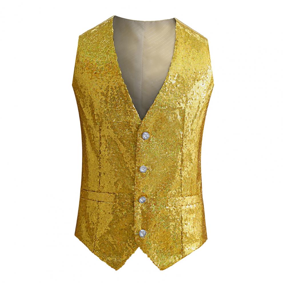 Leather Work Vest - MENS ชุดเสื้อ Sequined Tank Top ชุดธุรกิจงานแต่งงานปุ่มเสื้อกั๊ก