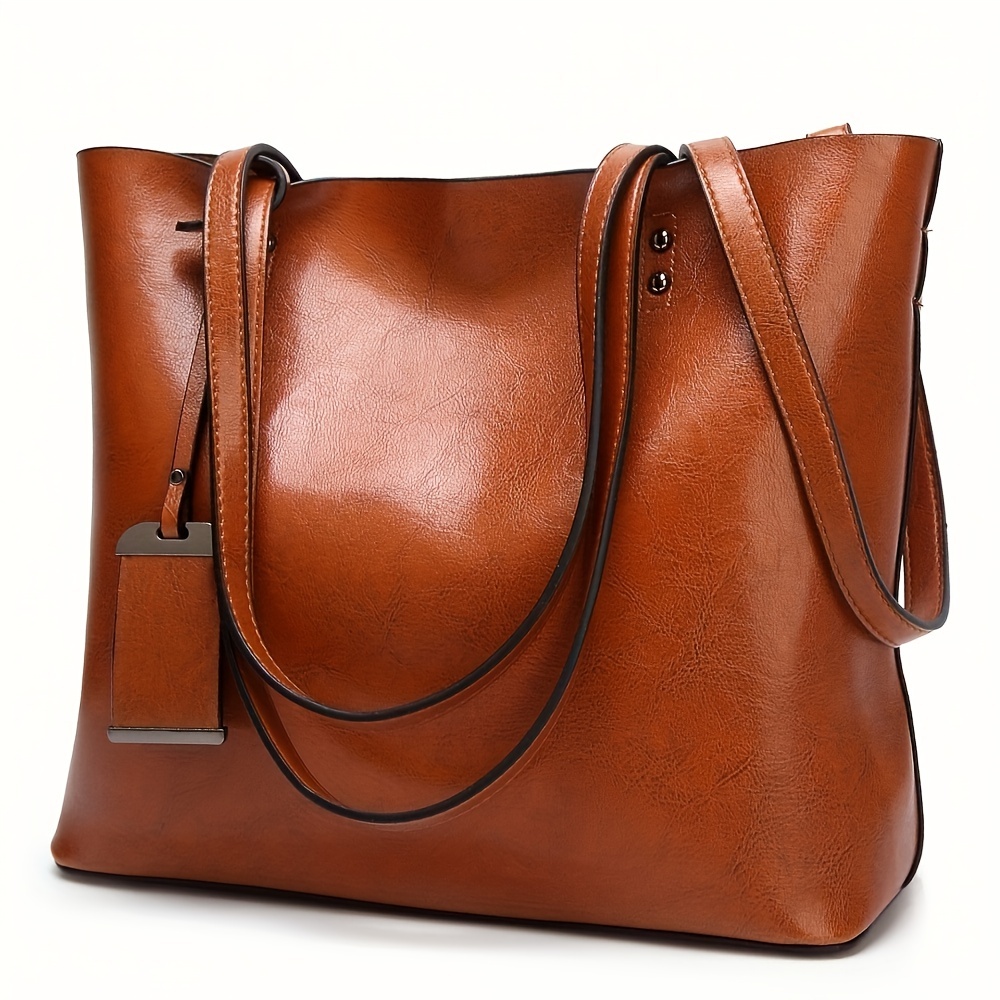 Leatherwork Wallet - กระเป๋าหนังผู้หญิงย้อนยุคแฟชั่นคลาสสิกกระเป๋าถือสะพายเอกสารกระเป๋าทำงานกระเป๋าเดินทางกระเป๋าคอมพิวเตอร์พาร์ทิชัน