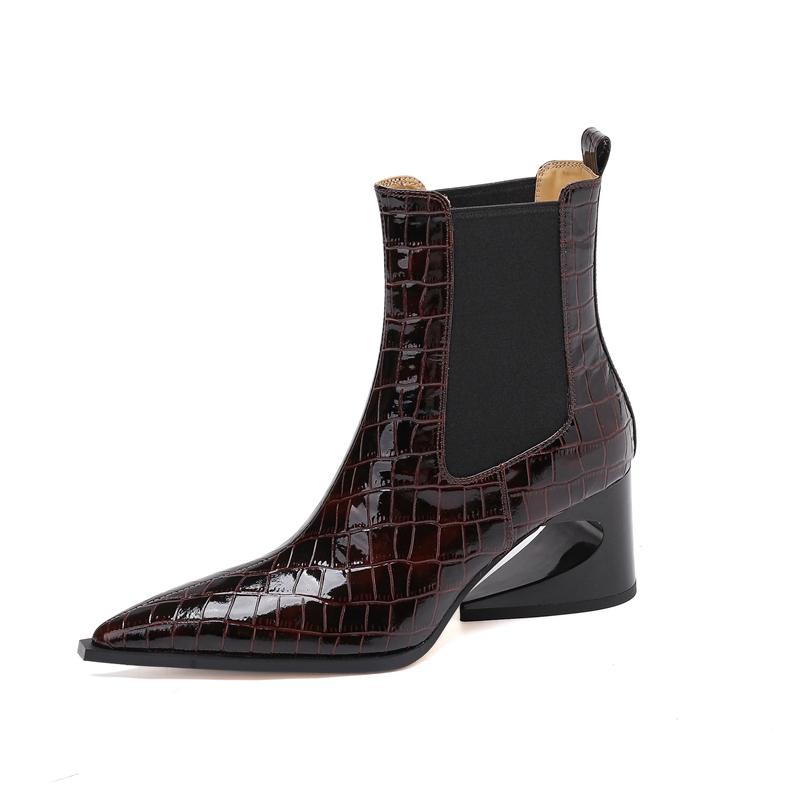 รองเท้าบูทสั้นทรงเชลซีหนังวัวล - Leatherwork Drawing บทวิจารณ์และราคา