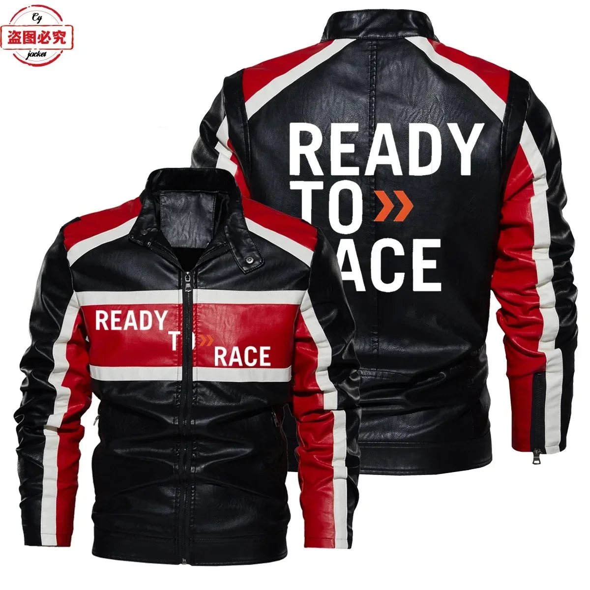 เสื้อแจ็คเก็ตหนัง PU แบบมีฮู้ด - Leather Work Jacket With Hood บทวิจารณ์และราคา