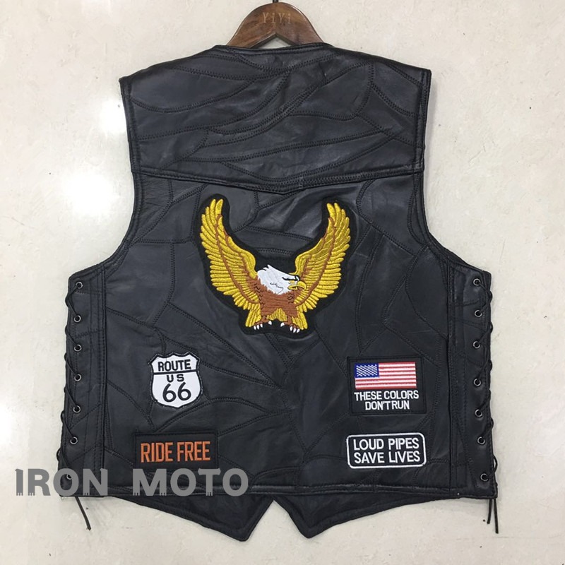 เสื้อกั๊กมอเตอร์ไซค์ใหม่สำหรับ - Leather Work Vest บทวิจารณ์และราคา