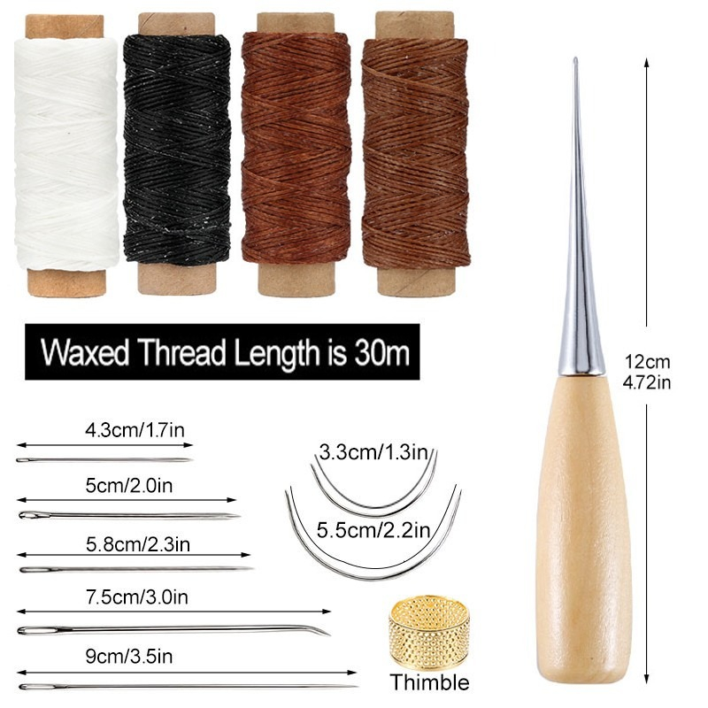 ชุดเครื่องมืองานหนังแบบใช้ด้าย - Leatherwork For Beginners บทวิจารณ์และราคา
