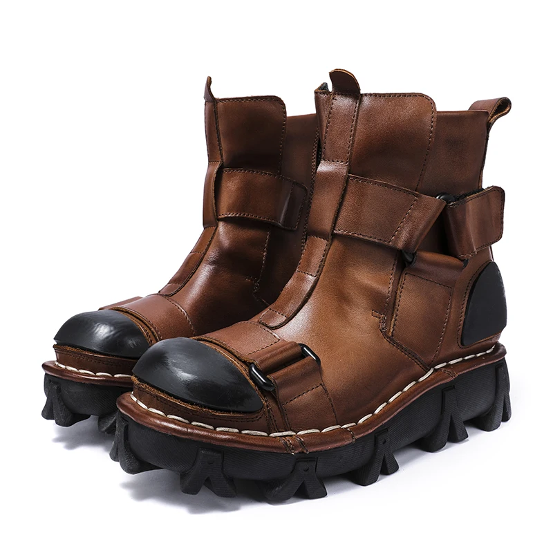 ผู้ชายรองเท้าหนังแท้,Goth Skul - Leather Work Western บทวิจารณ์และราคา