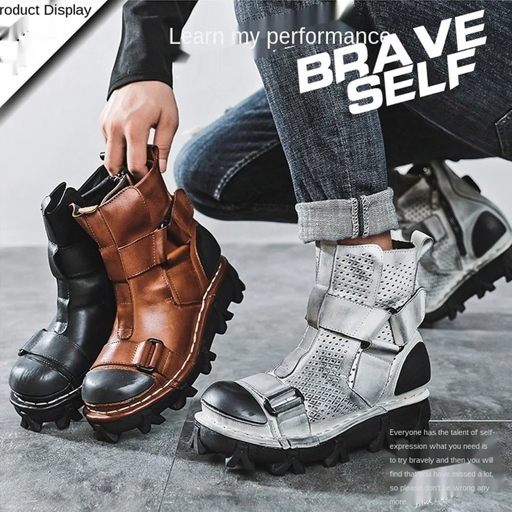 ผู้ชายรองเท้าหนังแท้,Goth Skul - Leather Work Western บทวิจารณ์และราคา