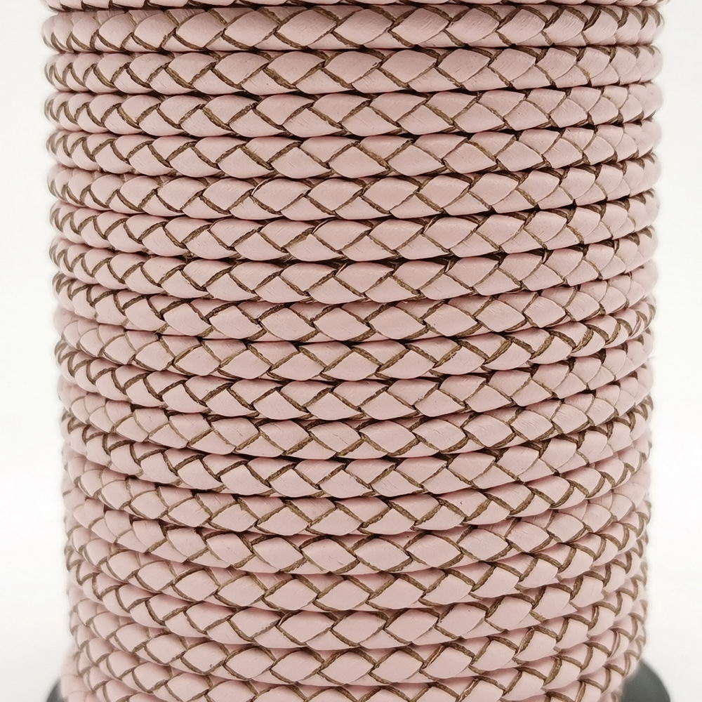 Aaazee สายหนังโบโลถักเปียสีชมพ - Leatherwork Jewelry บทวิจารณ์และราคา