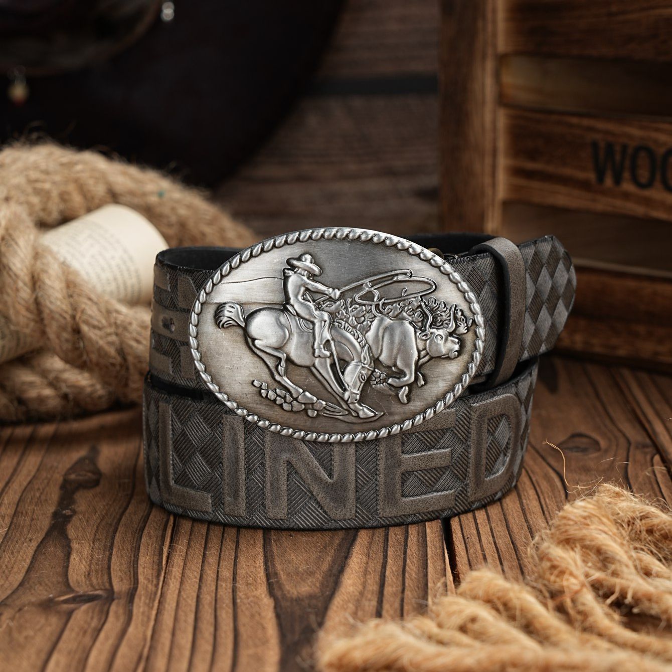 เข็มขัดลำลองสไตล์ตะวันตกสำหรับ - Leather Work Western บทวิจารณ์และราคา