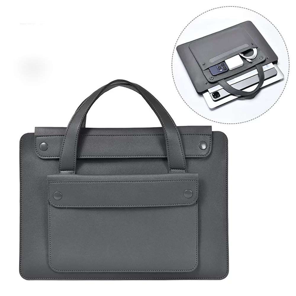 กระเป๋าแล็ปท็อปกระเป๋าถือซองหน - Leather Work Laptop Bag บทวิจารณ์และราคา