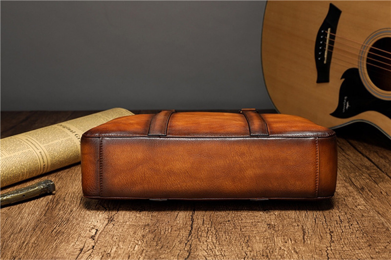 กระเป๋าเอกสารหนังแท้คุณภาพสูง  - Leather Work Laptop Bag บทวิจารณ์และราคา