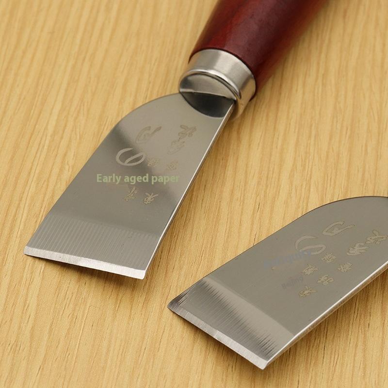 【ใหม่】มีดตัดหนังพร้อมด้ามไม้ ม - Leatherwork Accessories บทวิจารณ์และราคา