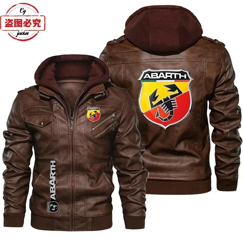 แจ็คเก็ตหนังไซส์ยุโรป โลโก้รถย - Leather Work Jacket With Hood บทวิจารณ์และราคา