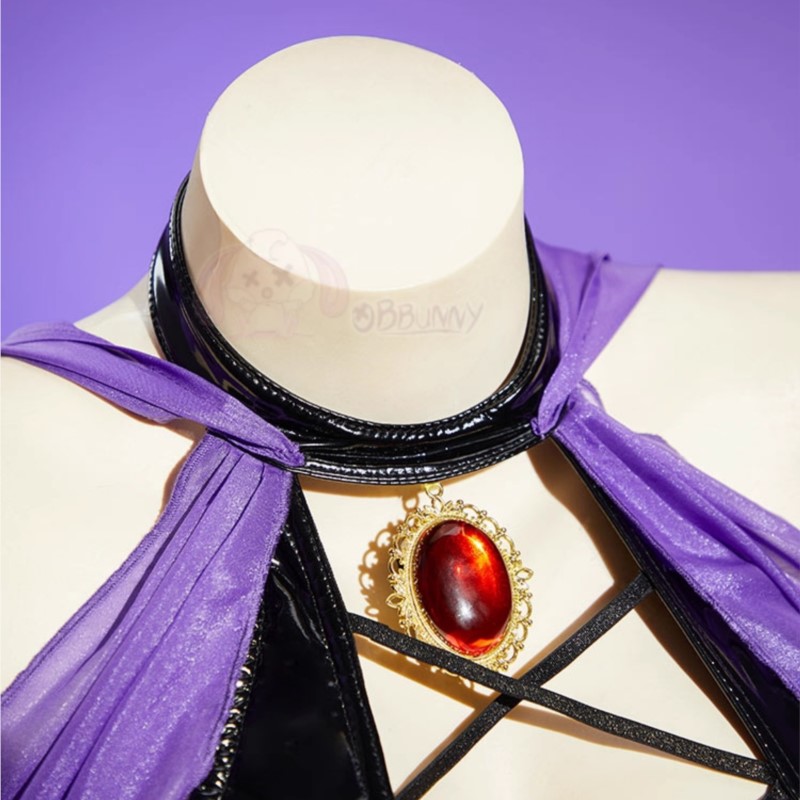 ชุดคอสเพลย์แม่มด ชุดเต้นรำสีม่ - Leather Work Dress บทวิจารณ์และราคา