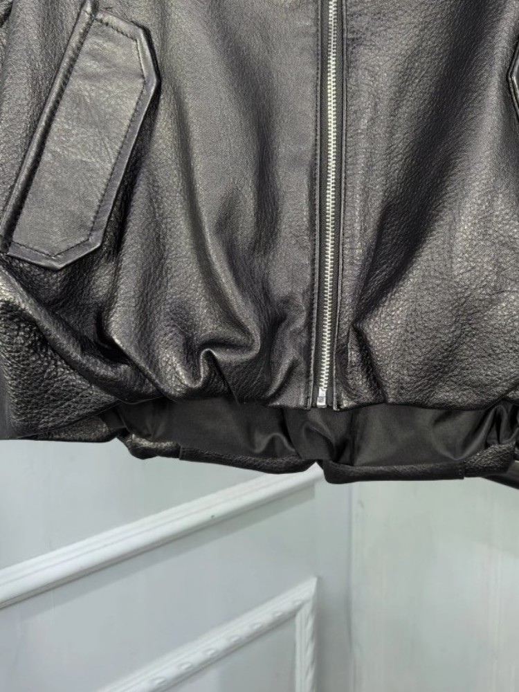 เสื้อกั๊กหนังแกะแท้แฟชั่นฤดูใบ - Leather Work Vest บทวิจารณ์และราคา