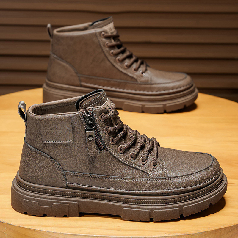 รองเท้าบูทหุ้มข้อสูง รองเท้าผู - Leatherworking Items บทวิจารณ์และราคา