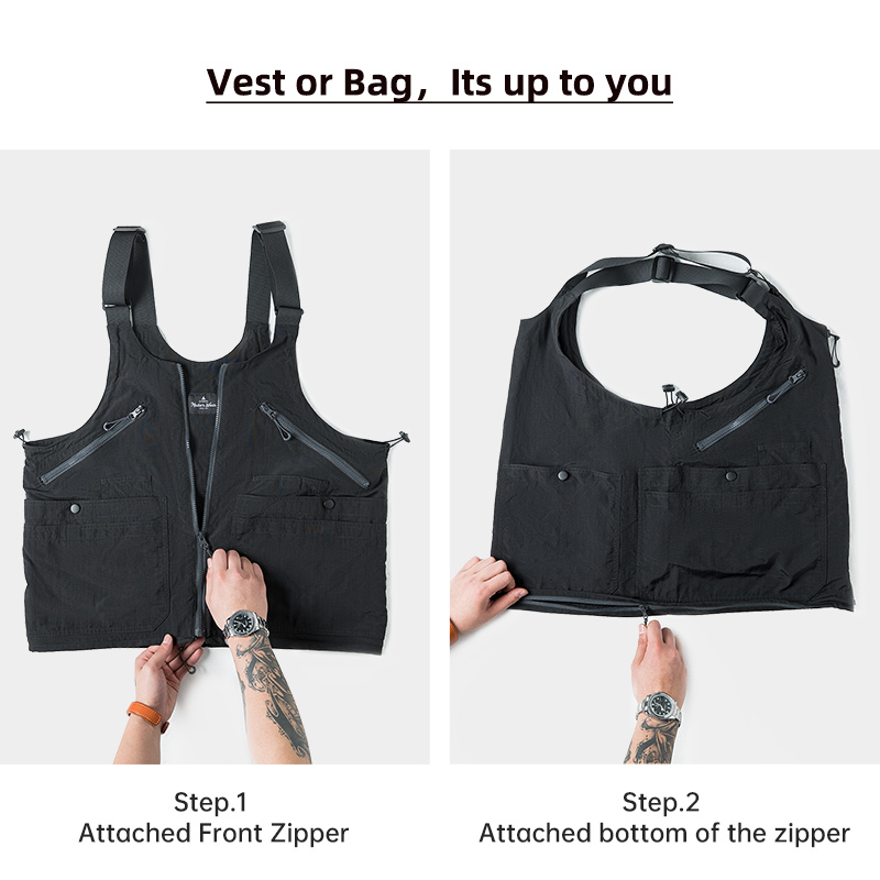 Maden 2023เสื้อโค้ทกระเป๋าสะพา - Leather Work Vest บทวิจารณ์และราคา