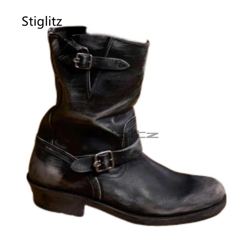 รองเท้าบูทคาวบอยสไตล์เรโทรสำหร - Leather Work Western บทวิจารณ์และราคา