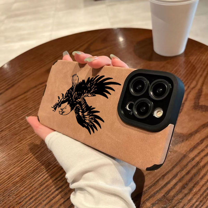 เคสโทรศัพท์หนังลายอินทรีดำ ซิล - Leatherwork Drawing บทวิจารณ์และราคา