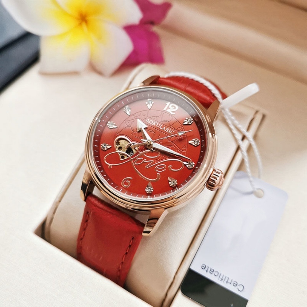 นาฬิกาข้อมือผู้หญิงระบบกลไกสุด - Leatherworking Items บทวิจารณ์และราคา