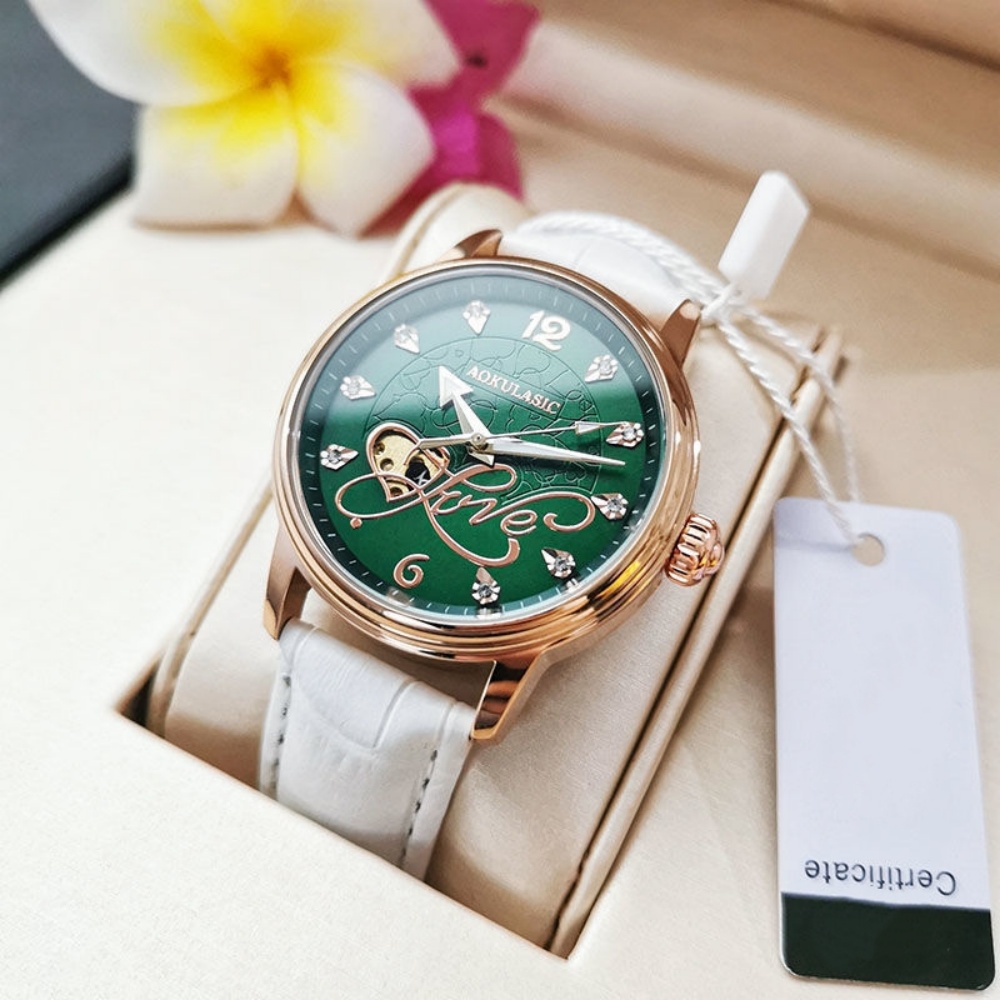 นาฬิกาข้อมือผู้หญิงระบบกลไกสุด - Leatherworking Items บทวิจารณ์และราคา