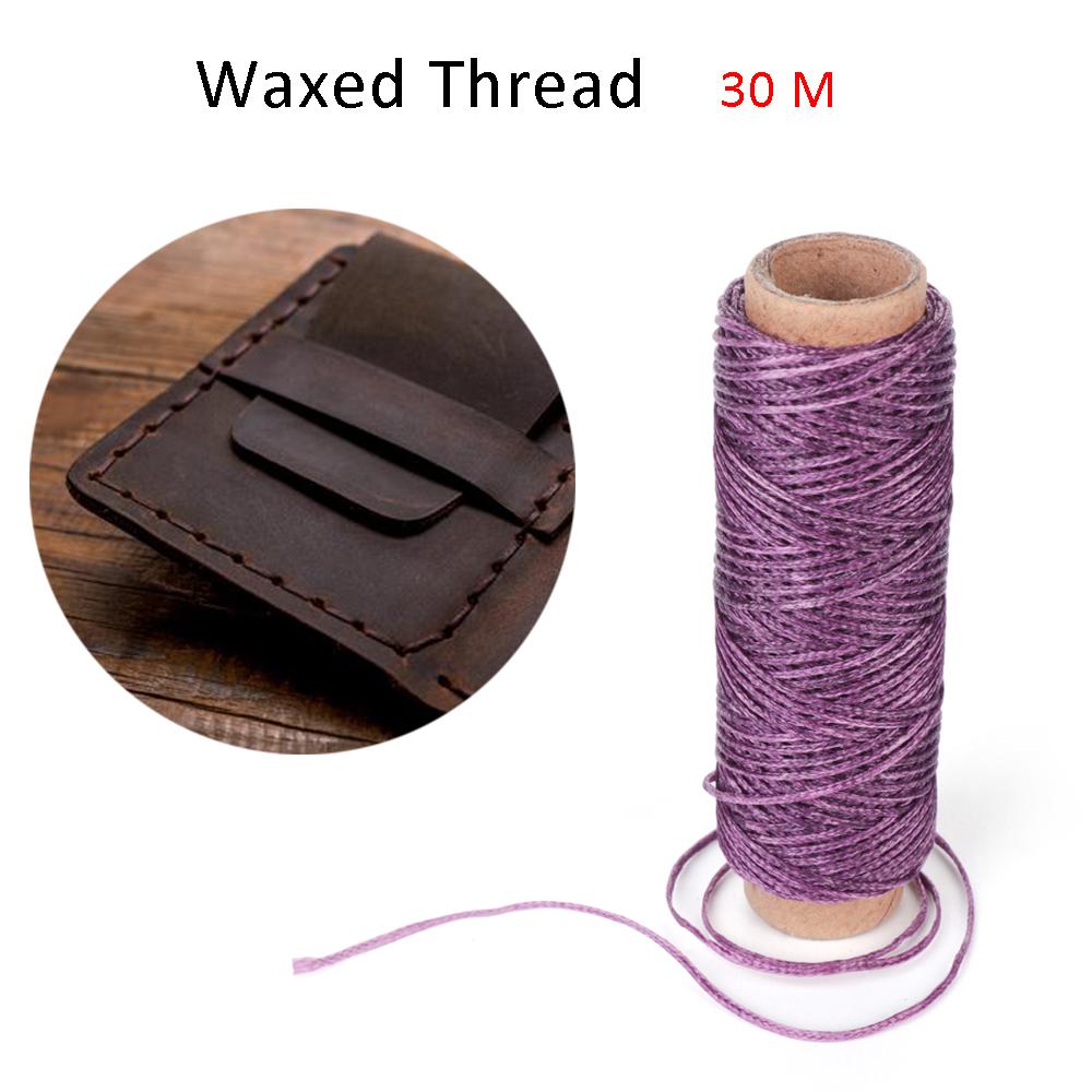 30เมตร/ม้วนด้ายเส้นใยผ้าฝ้ายด้ - Leatherwork Accessories บทวิจารณ์และราคา