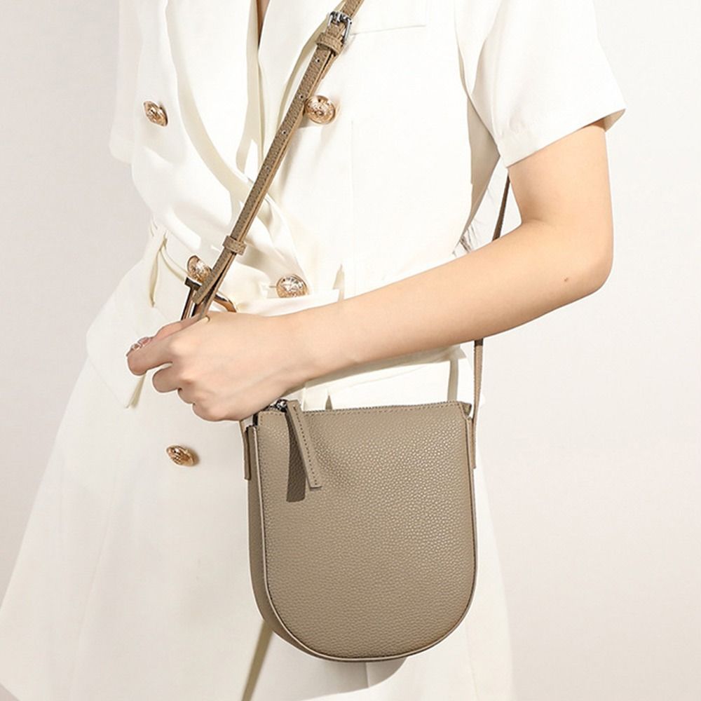 กระเป๋าสะพายไหล่แท้มีซิปกระเป๋ - Leatherwork Drawing บทวิจารณ์และราคา