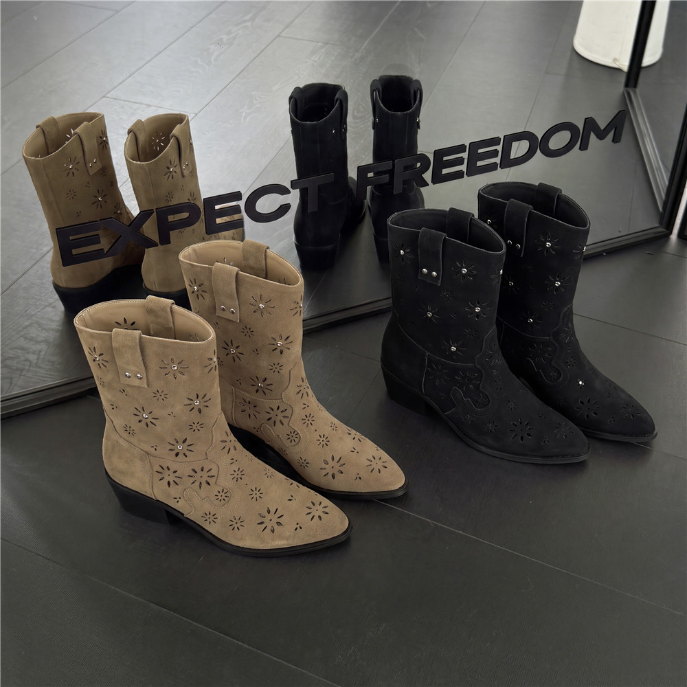 รองเท้าบูทคาวบอยสไตล์ตะวันตกสำ - Leather Work Western บทวิจารณ์และราคา